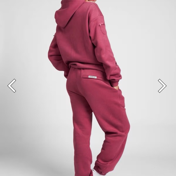 Comfrt Pants - NWT- Comfort Travel Essentials Sweatpants Berry size XL